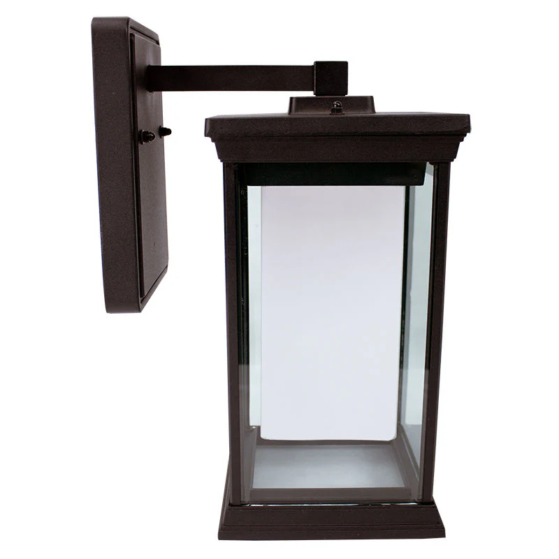 10" LED Outdoor Wall Lantern, 500LM, Oil Rubbed Bronze Finish, 12W, CCT Selectable, 120V - Image 2