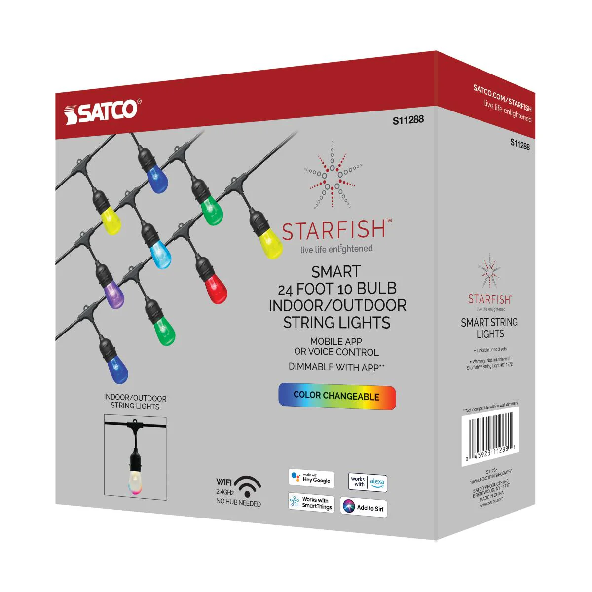 10 Watt, LED String Light, Starfish IOT, 120 Volts, 260 Lumens, RGBW - Image 9