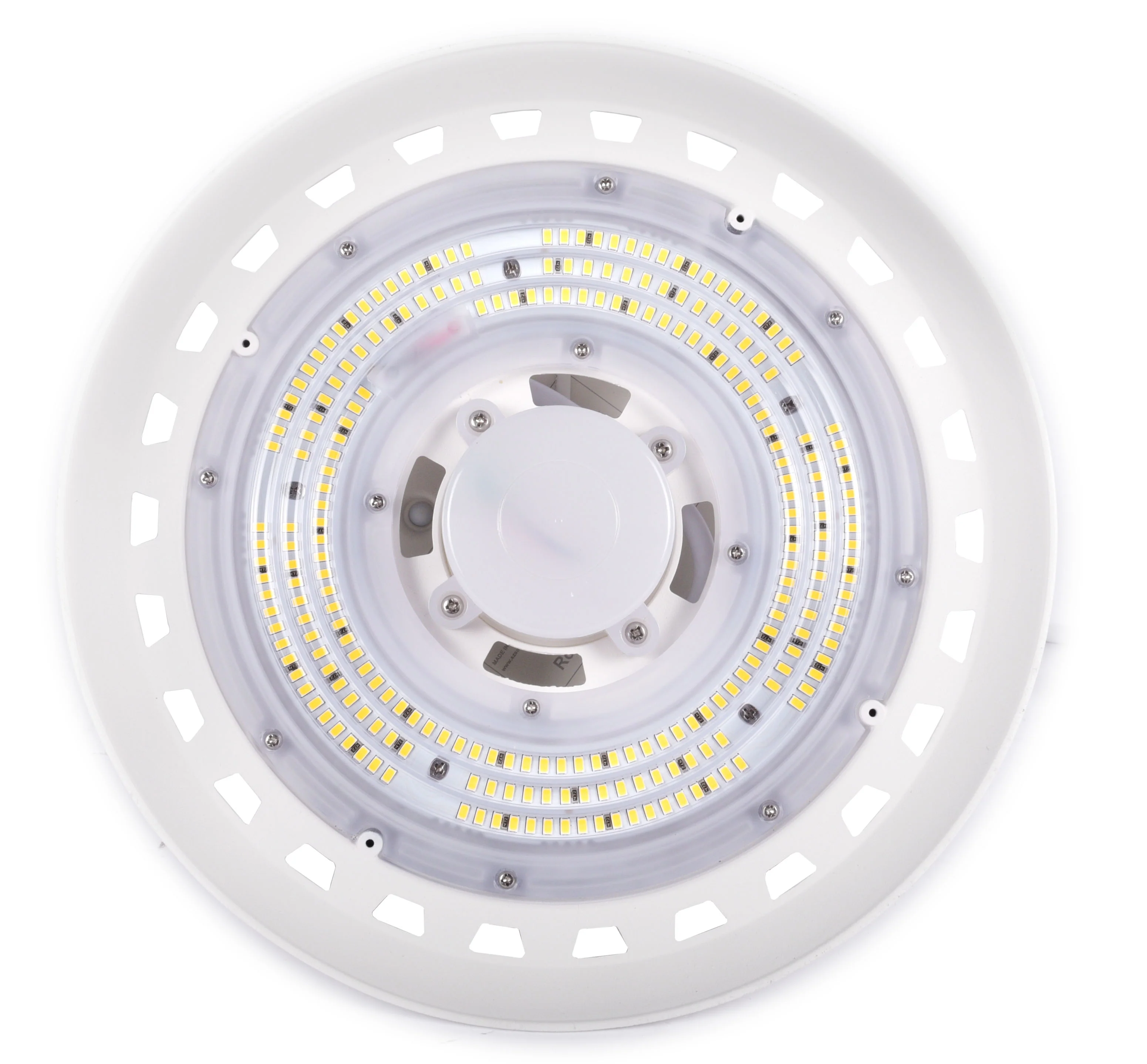 11" LED UFO High Bay, 100 Watt, 120-277V, 15,321 Lumens, 5000K, White Finish - Image 3