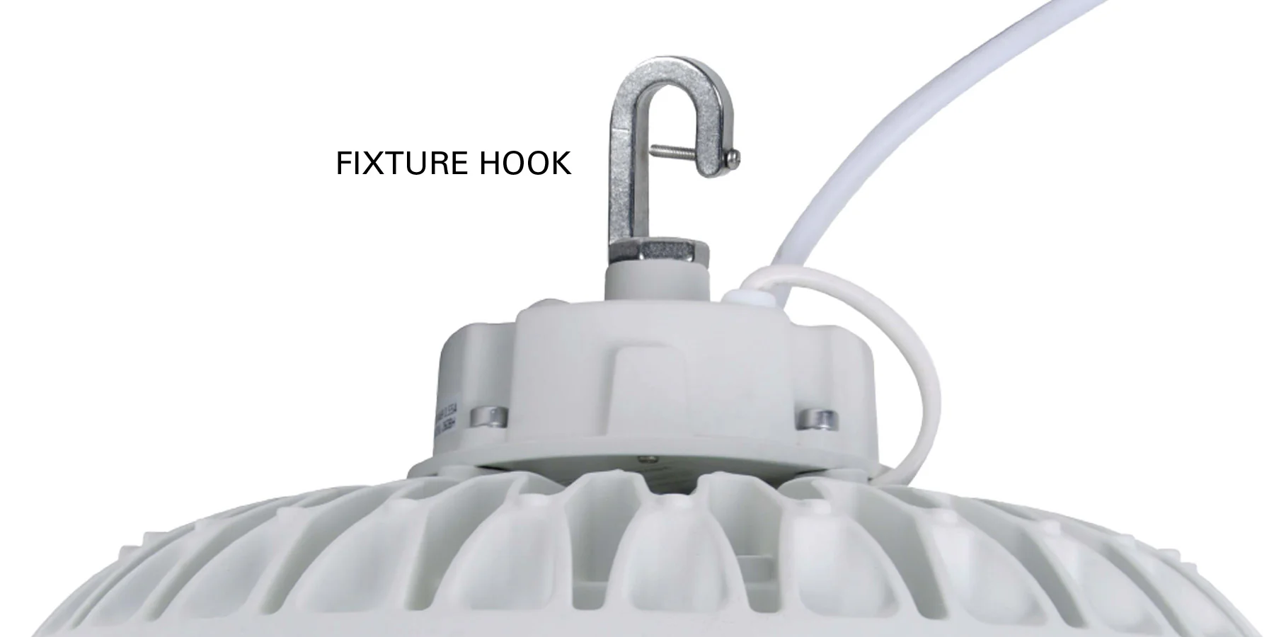 11" LED UFO High Bay, 100 Watt, 120-277V, 15,321 Lumens, 5000K, White Finish - Image 6