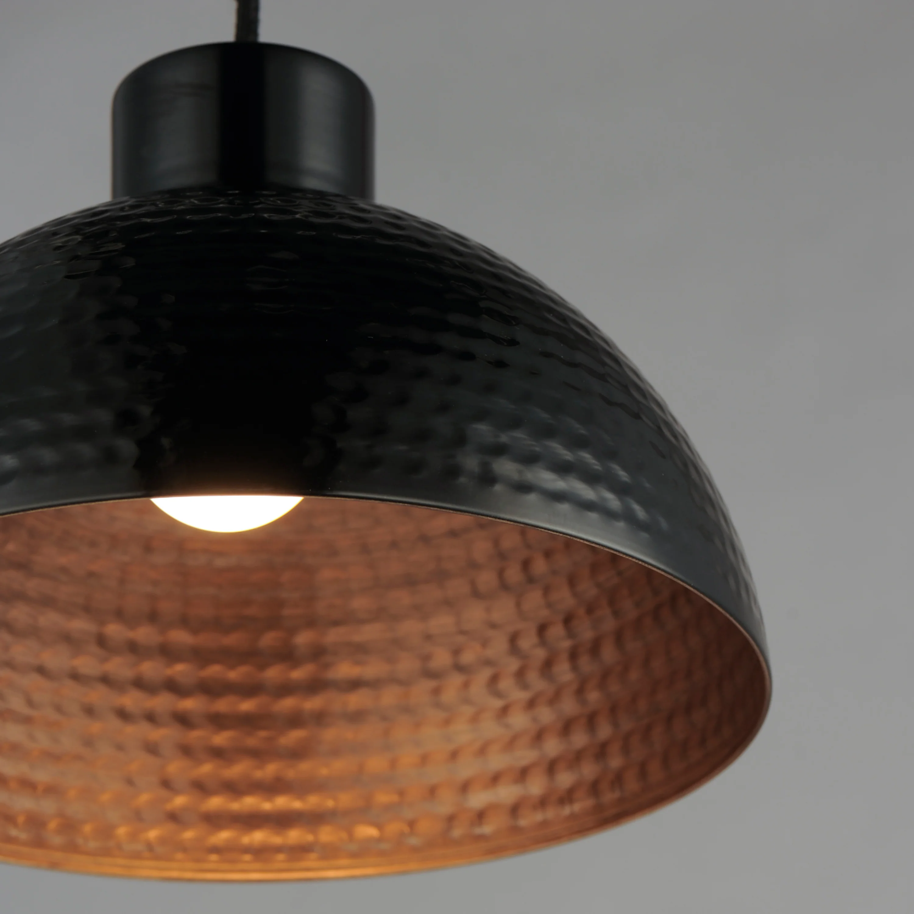 12" Rockport 1-Light Pendant, Black / Antique Copper or Sage Green - Image 2