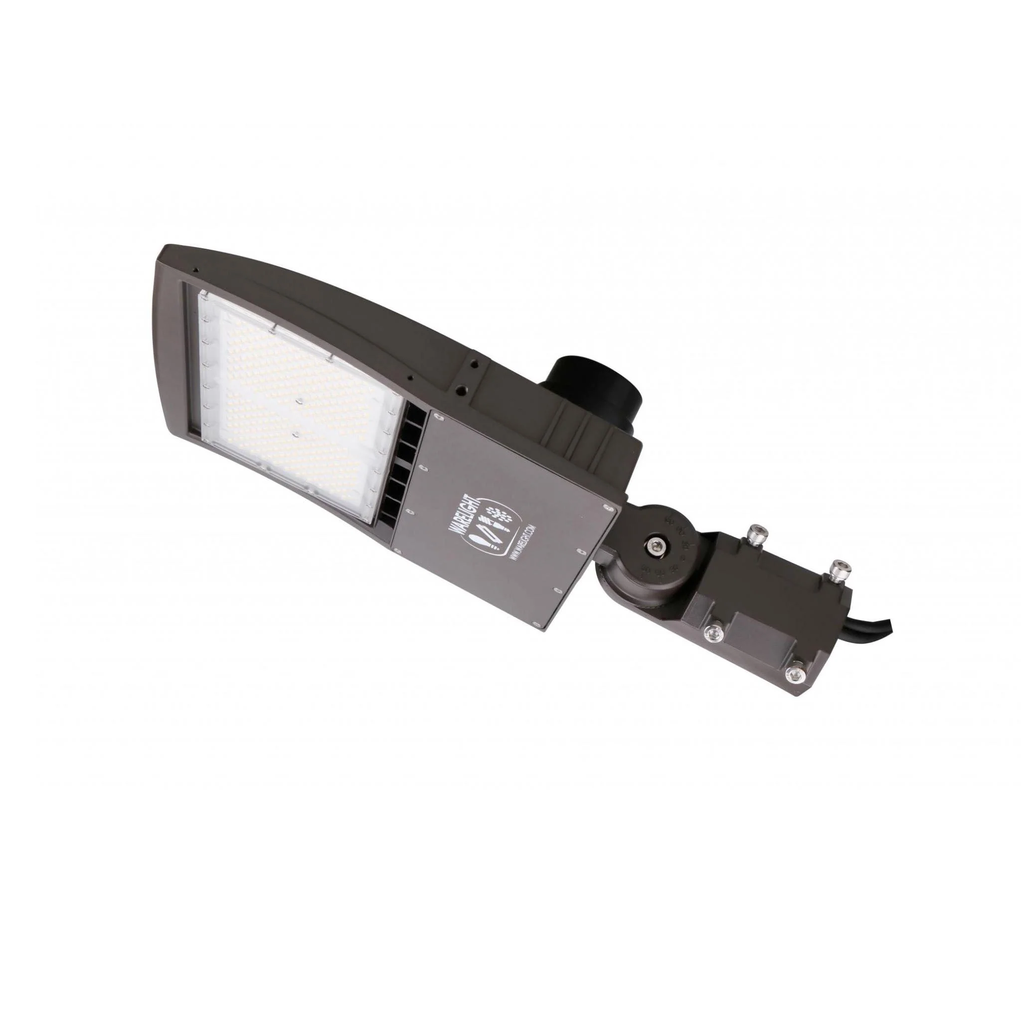 15 ft 4 Inch Square Area Lighting Pole With Single Head LED 150W Slim Line Fixture (400W+ MH or HID Equivalent), Adjustable Slip Fitter Mount - Image 3