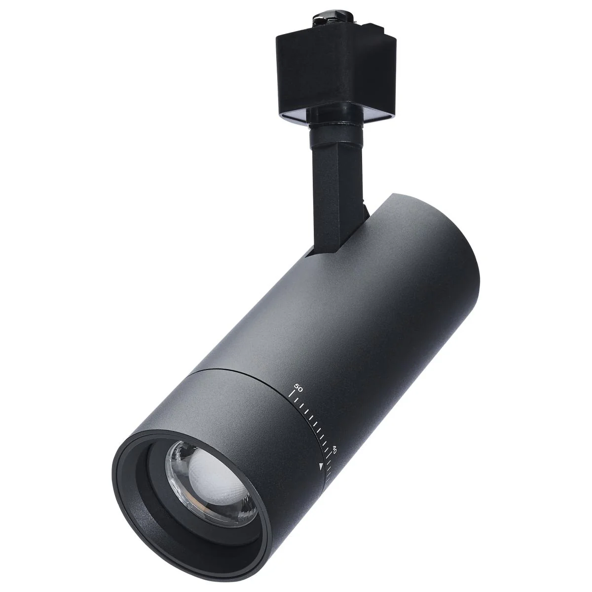 15 Watt LED Track Head; 20 to 50 Degree Adjustable Beam Spread; CCT Selectable; Matte White or Black Finish - Image 2