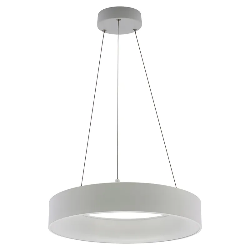 18" LED Hollow Round Up/Down Pendant Light, 1500 Lumens, 30W, CCT Selectable, 120-277V, Black or White Finish - Image 2