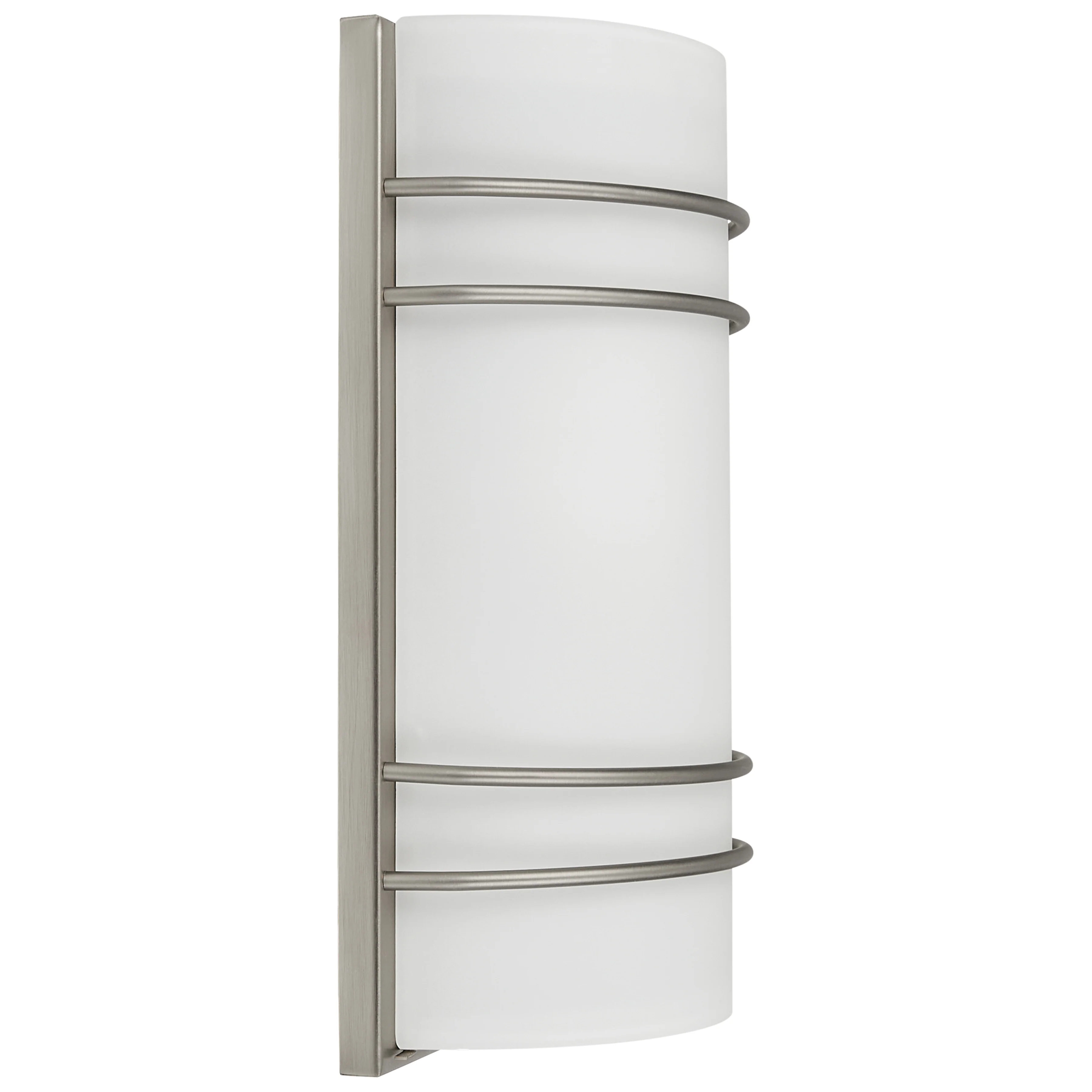 2 Light LED Wall Sconce, 1600 Lumens, Brushed Steel Finish, 120V - Image 4