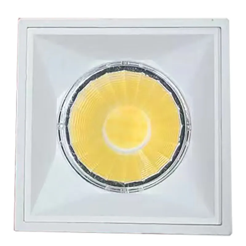 2" Square Architectural Ceiling Cylinders, 20W, 1500 Lumens, Triac Dimming, CCT Selectable, 120-277V, Black or White Finish - Image 3