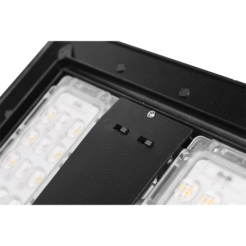 24"X14" SQ Garden Post Coach Light, 9000 Lumens, 60W/80W/100W Selectable, 120-277V, CCT Selectable 3000K/4000K/5000K, Black Finish - Image 3