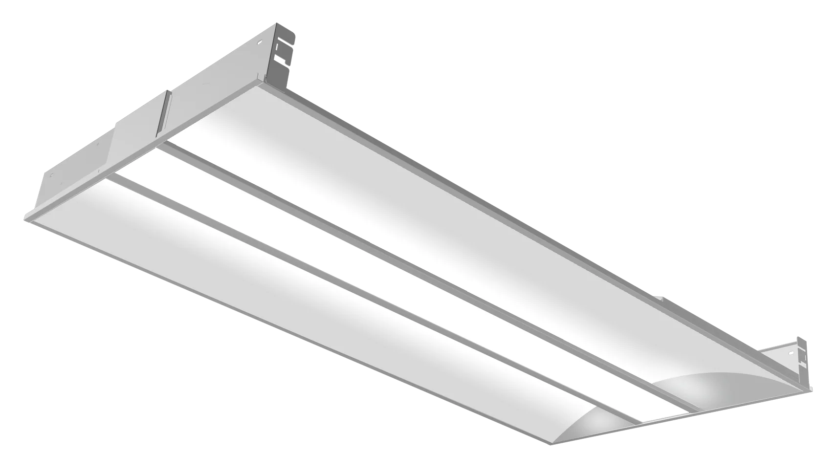 2x4 Premium Indirect LED Troffer, 5500 Lumen Max, Wattage and CCT Selectable, Dimming, 120-277V