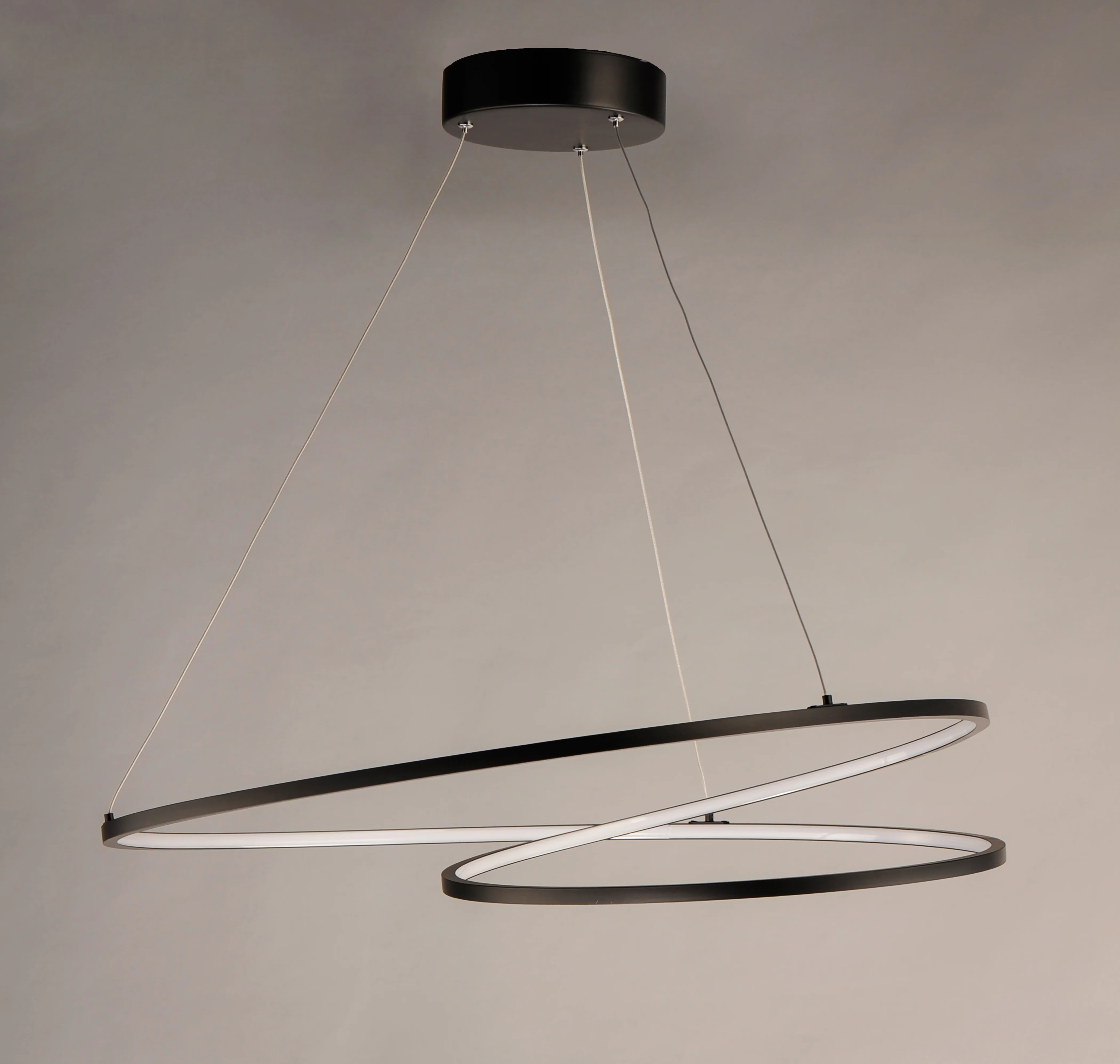 31.5" Signature LED Pendant, 6,860 Lumens, 98W, 120V, 3000K, Black or Matte Silver Finish - Image 2