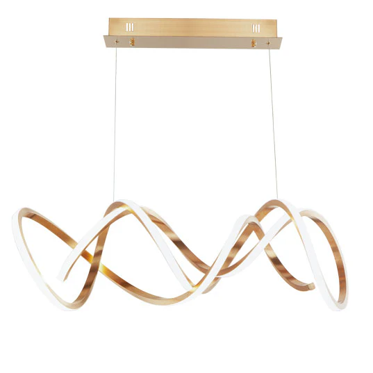 37.5" Signature LED Pendant, 4,410 Lumens, 63W, 120V, 3000K, Black Chrome or Brushed Champagne - Image 3
