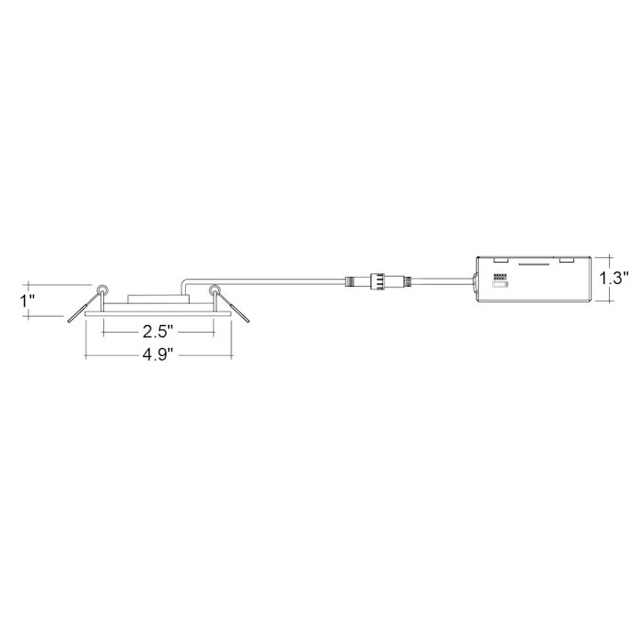 4" External J-Box Adjustable Downlight: Slim-Line, 600 Lumens, 9W, CCT Selectable, 120V - Image 3