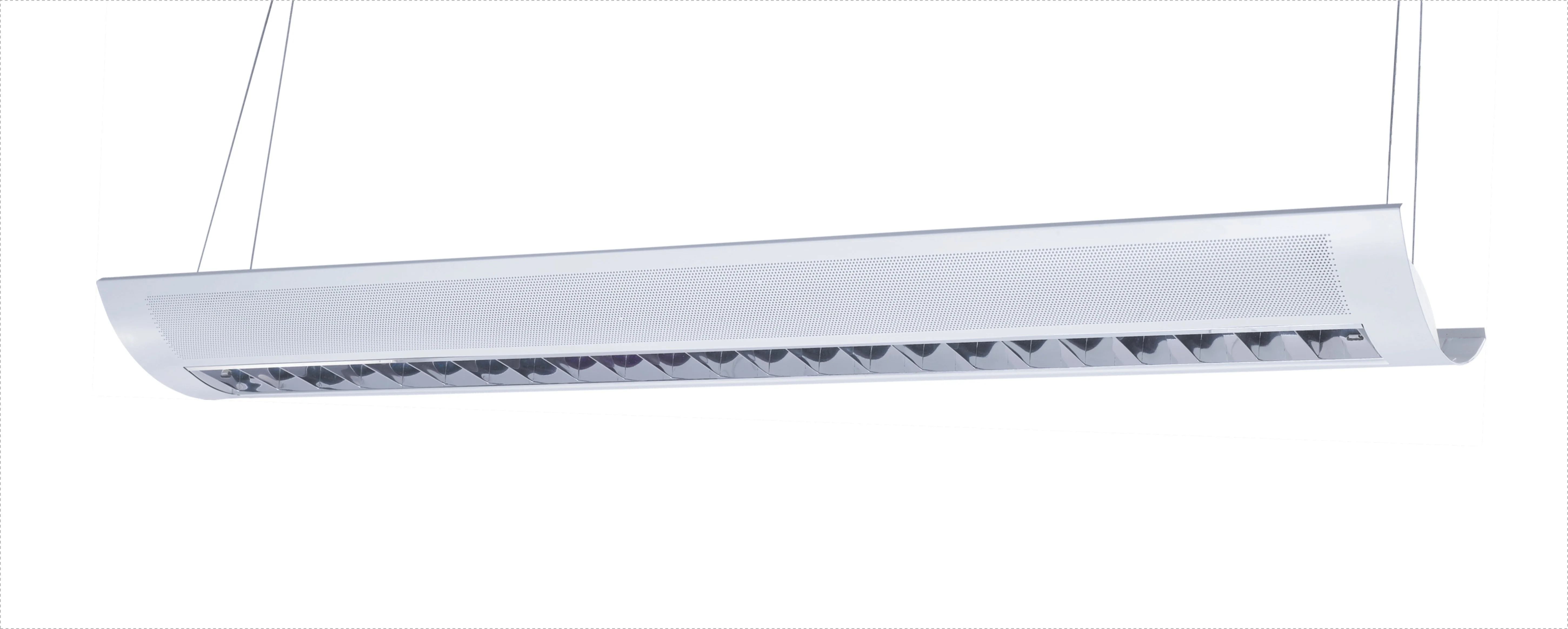 4 Foot LED Direct/Indirect Grille Fixture With Metal Shade, 50W, 120-277V, CCT Selectable 3500K / 4000K / 5000K - Image 6
