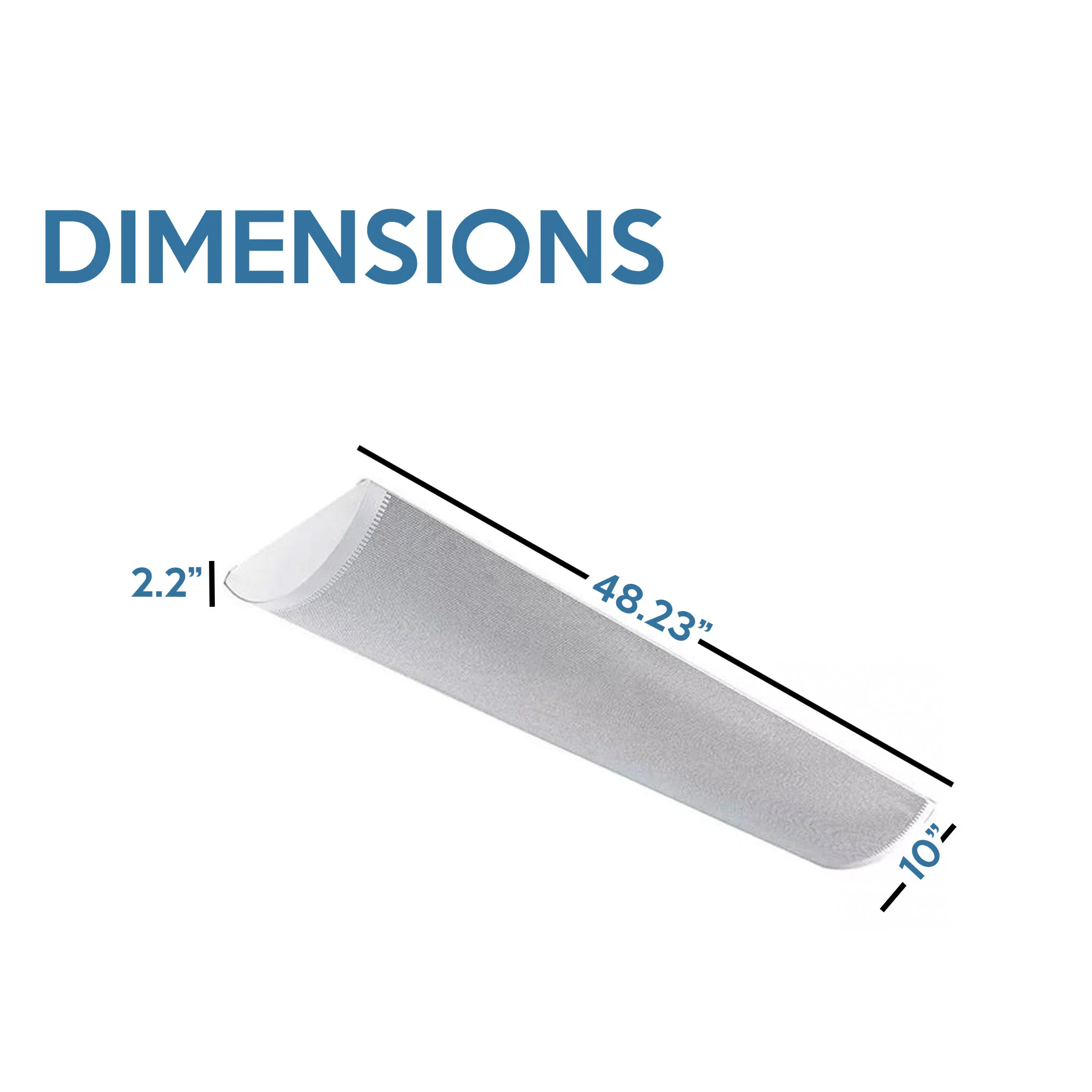 4 Foot LED Direct/Indirect Grille Fixture With Steel Perforated Diffuser, 80W, 120-227V, CCT Selectable 3500K / 4000K / 5000K - Image 4