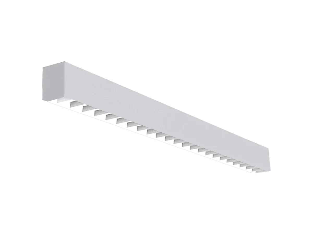 4 FT LED Linear Fixture, 4800 Lumen Max, 40 Watt, CCT Selectable, 120-277V, Silver Finish - Image 7