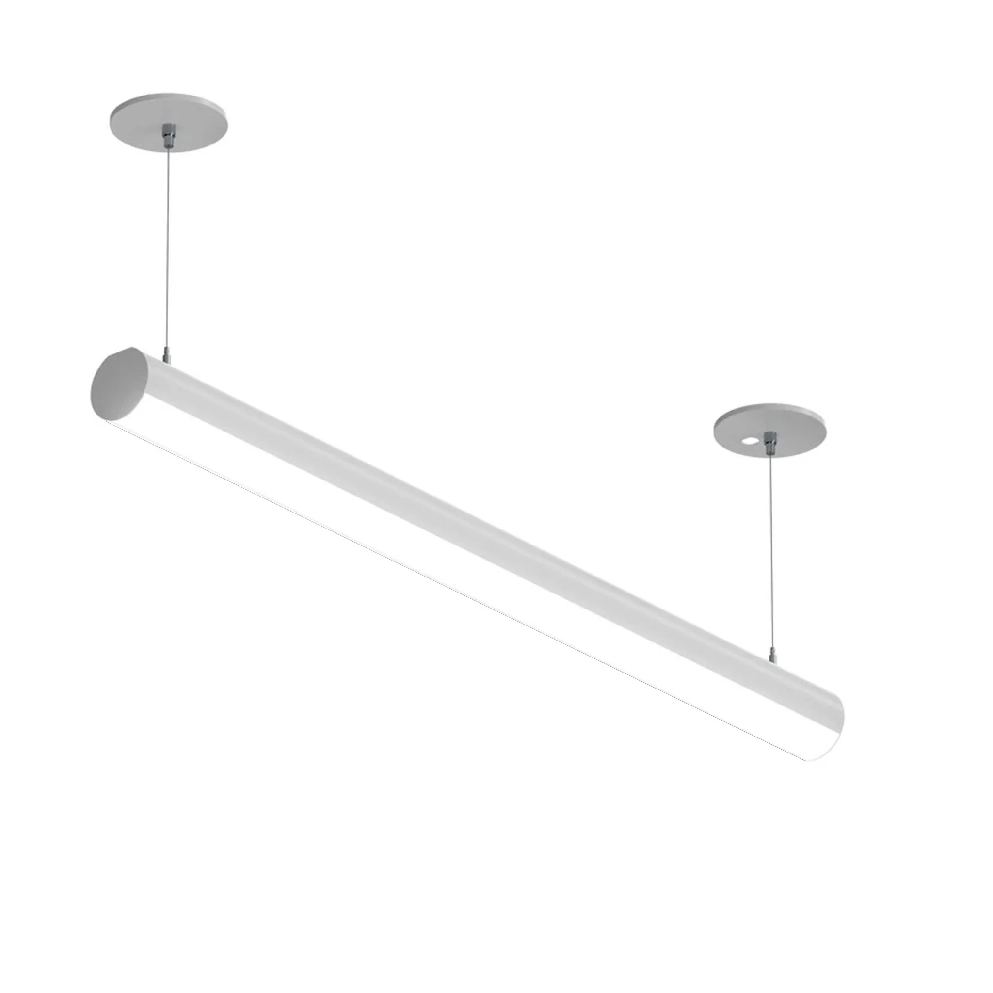4 FT LED Suspended Linear Fixture G2, 4800 Lumen Max, 40W, CCT Selectable, 120-277V, White or Black Finish - Image 6