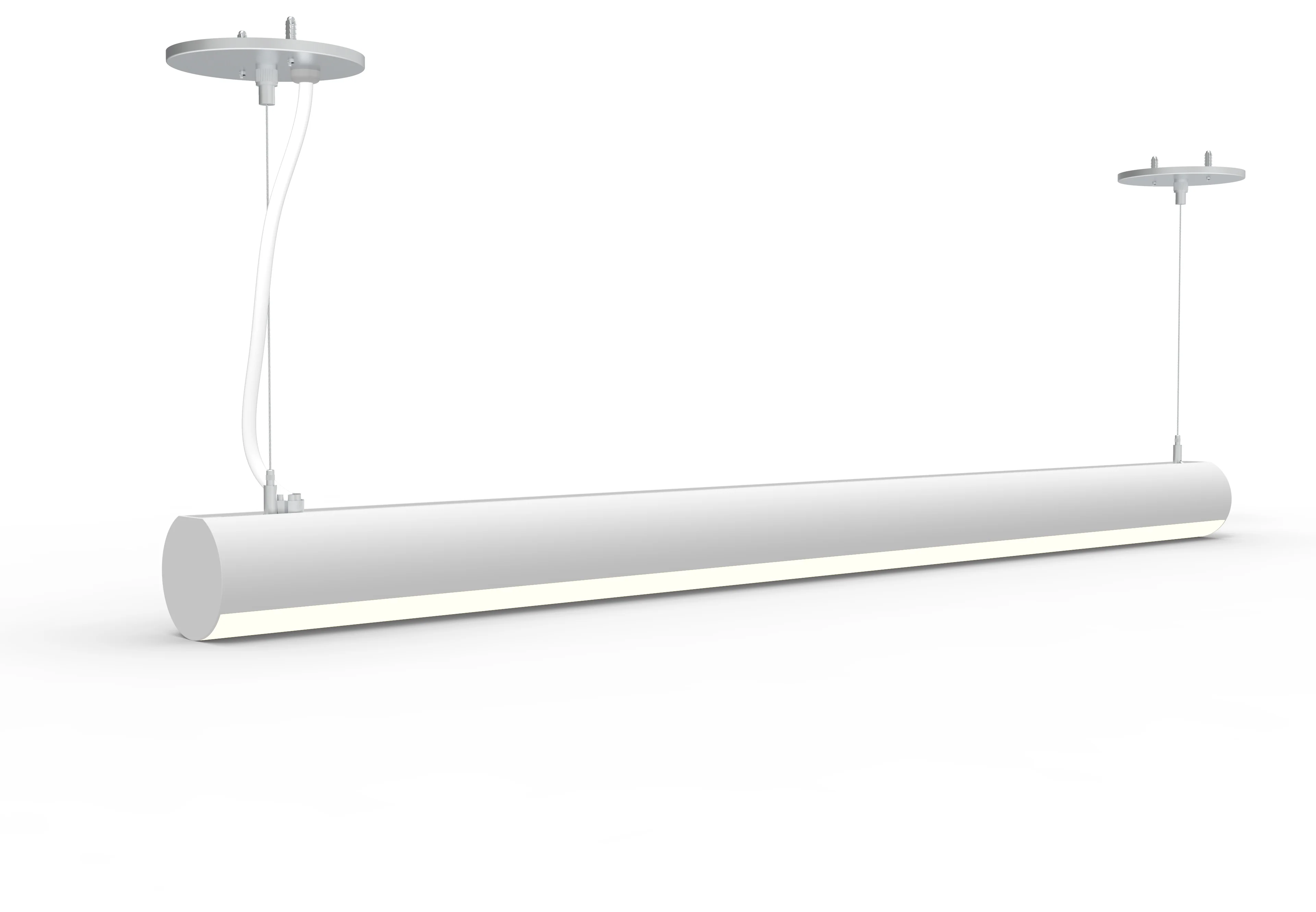 4 FT LED Suspended Linear Fixture G2, 4800 Lumen Max, 40W, CCT Selectable, 120-277V, White or Black Finish - Image 7