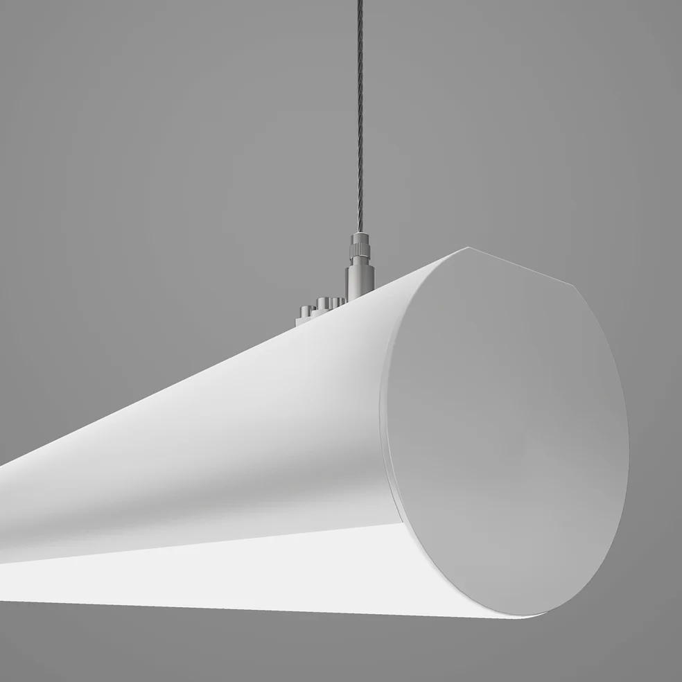 4 FT LED Suspended Linear Fixture G2, 4800 Lumen Max, 40W, CCT Selectable, 120-277V, White or Black Finish - Image 8