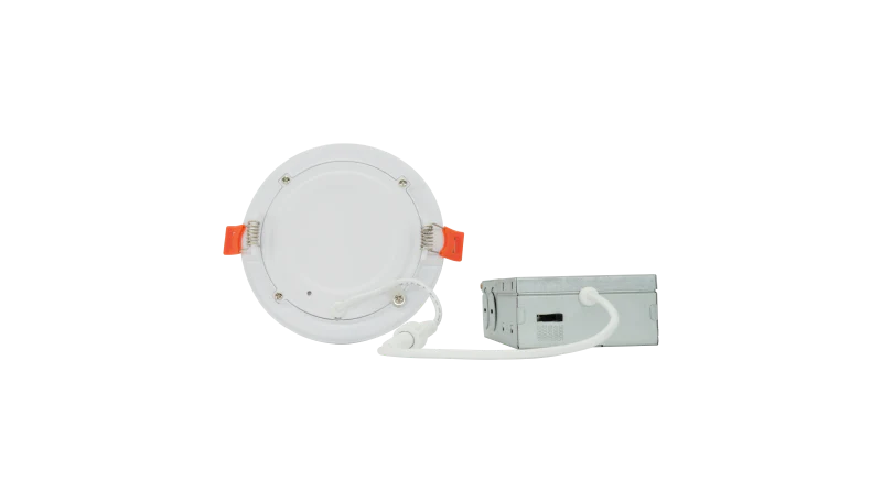 4 Inch LED Round Wafer Down Light, 7W, 600 Lumens, CCT Selectable, 120V, White - Image 2