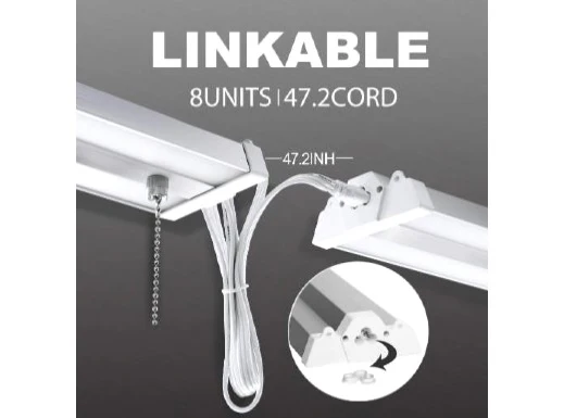 4 Foot 40 watt LED Shop Lighting Fixture, 5000K, 120V - Image 3
