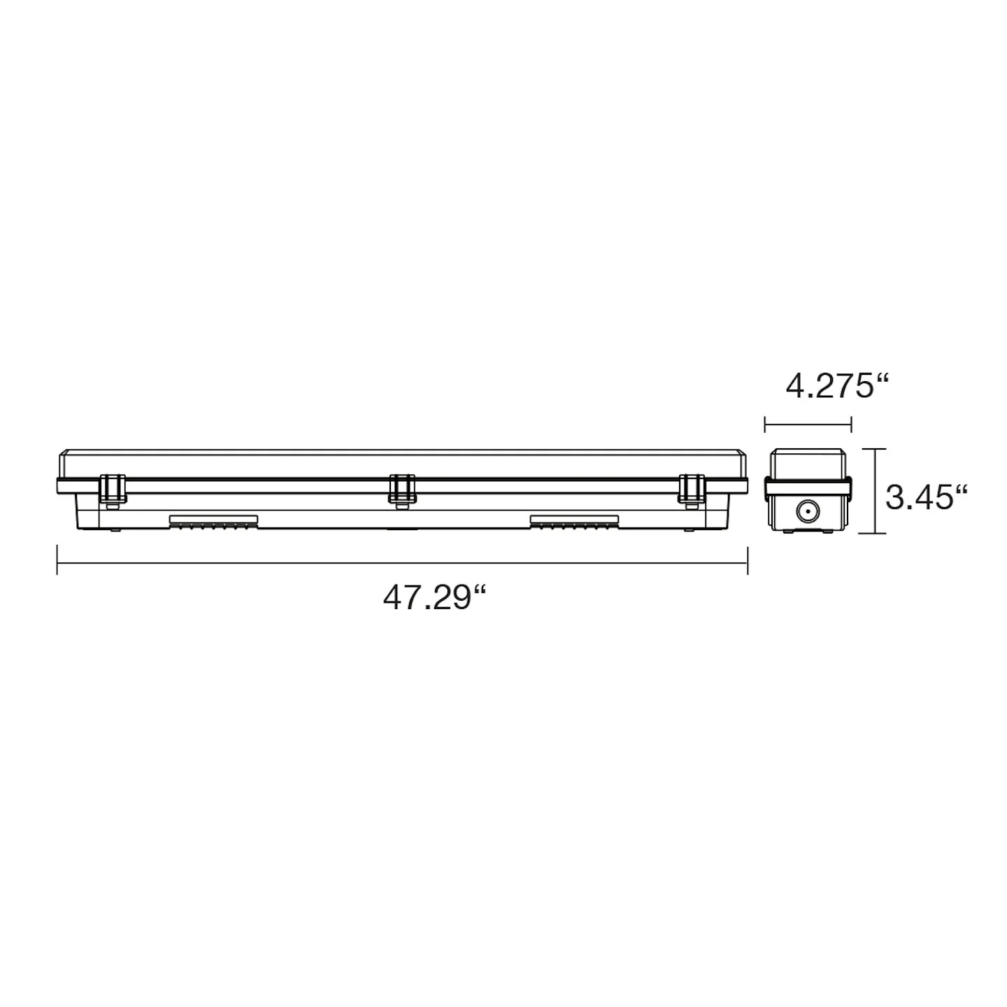 4FT LED Vapor Tight, 7500 Lumen Max, Wattage and CCT Selectable, 120-277V - Image 3