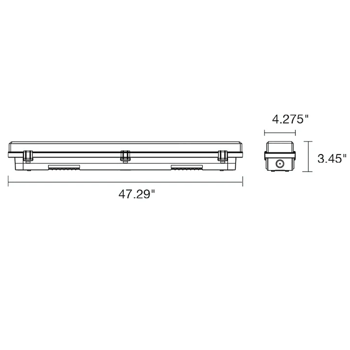 4ft Vapor Tight High Output, 4200 Lumens, 80W, Green Horticultural Light - Image 3
