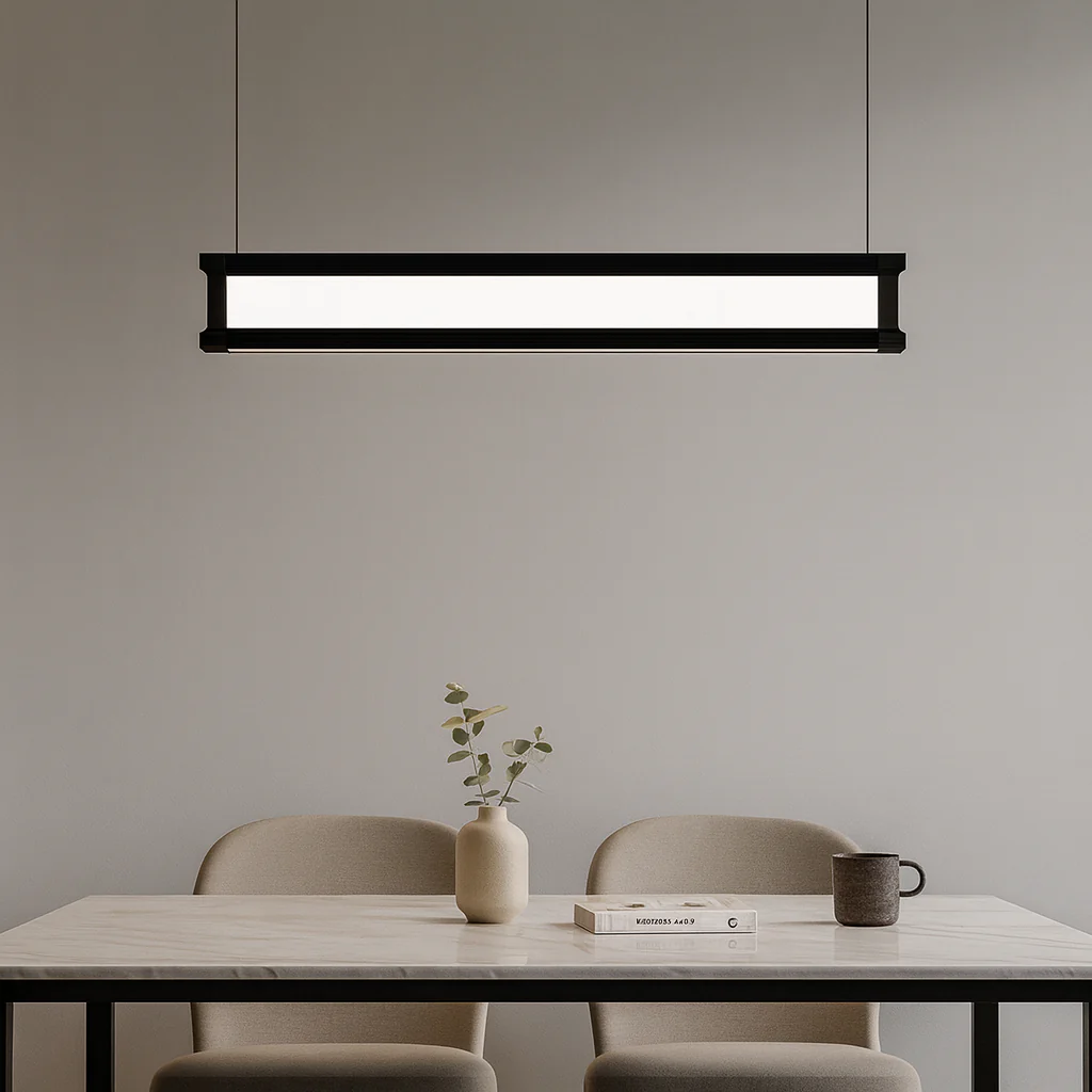 4FT Vertical Linear LED Fixture, 3200 Lumens, 40W, CCT Selectable, Louver Lens, Internal Driver 110-277V, White or Black Finish - Image 4