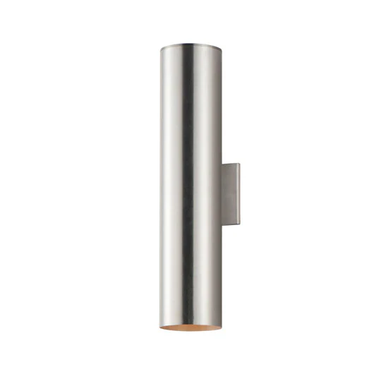 5" Cylinder Up/Down Light, 210 Lumens, 32 Watt, 120 Volts, Brushed Aluminum or Black Finish, Extended Length - Image 3
