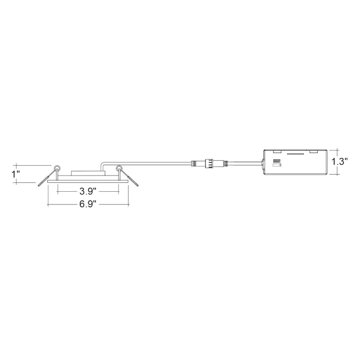 6" External J-Box Adjustable Downlight: Slim-Line, 800 Lumens, 12W, CCT Selectable, 120V - Image 3