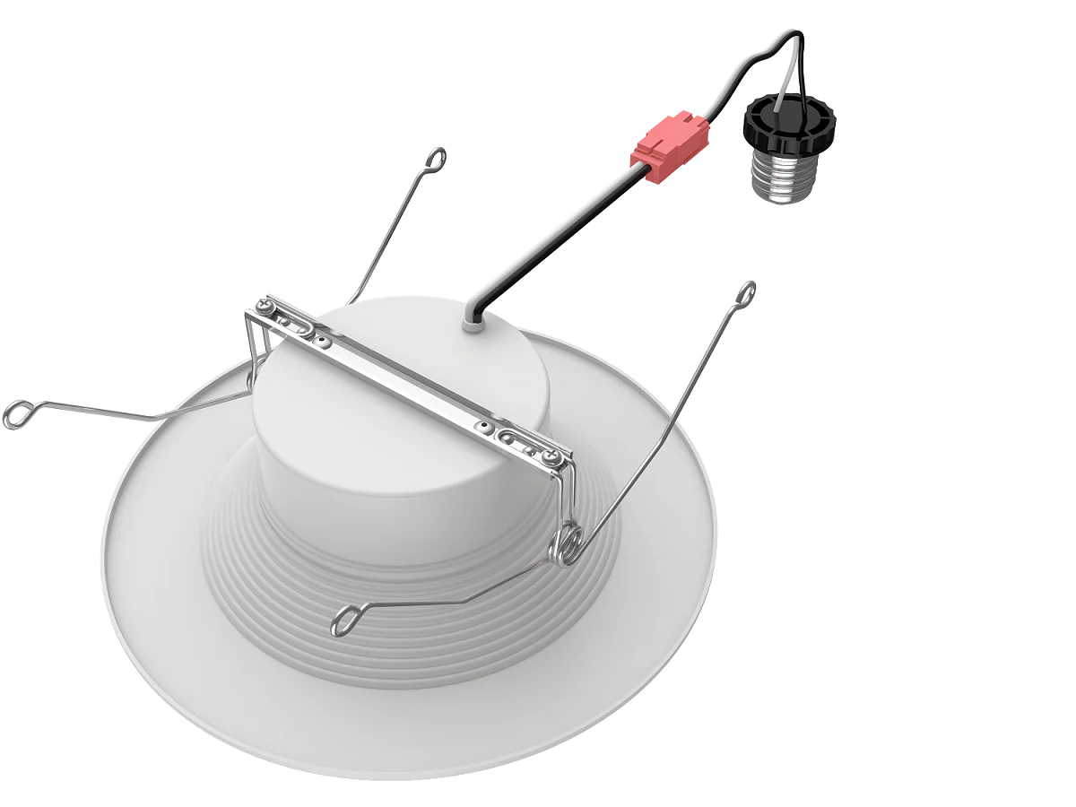 6 Inch LED RGB+W Smart Round Downlight Retrofit, 12W, CCT Selectable, 120V - Image 6
