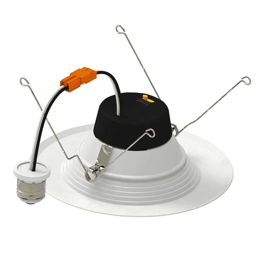 6" LED Retrofit Downlight, 900 Lumens, 10.5W, CCT Selectable, Baffle Trim, 120V - Image 3