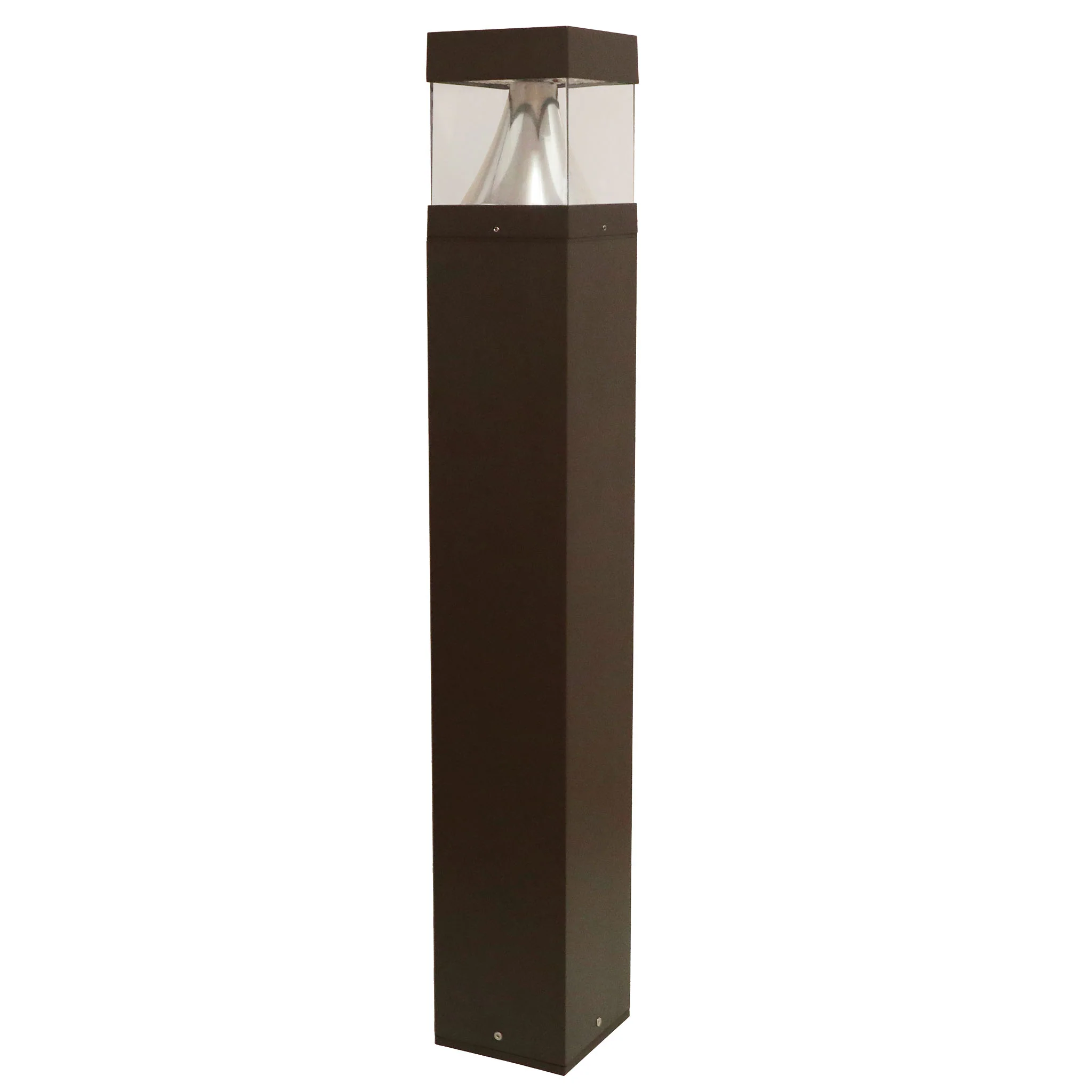 6" LED Square Bollards, 3000 Lumens, CCT Selectable, 120-277V, Bronze - Image 3