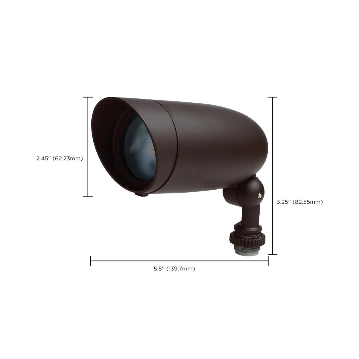 6 Watt LED Landscape Floodlight; RGB and 2700K-5000K Tunable White; Bronze Finish - Image 2