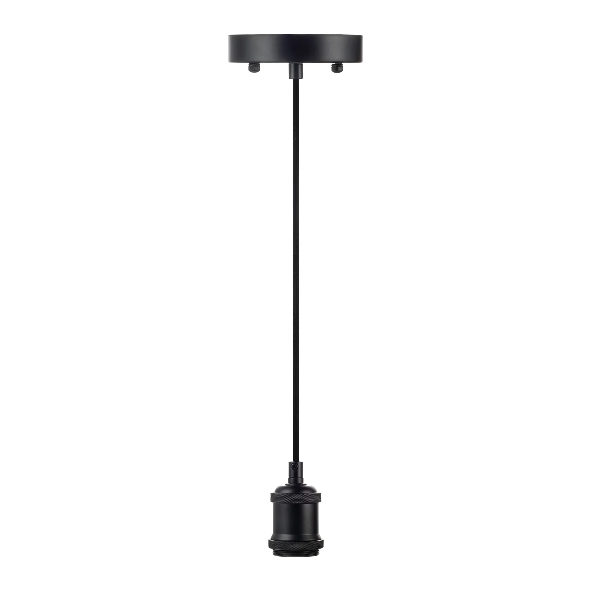 6FT Decorative Socket Pendant, Black Cord, 066 Series - Image 4
