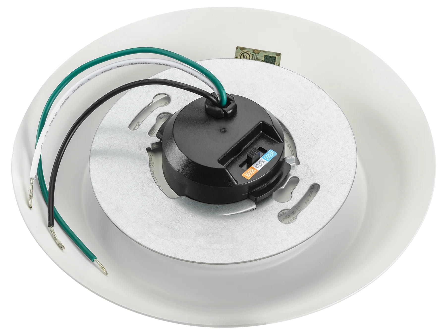 7.5 Inch Flush Mount Disk Light, 20W, 1500 Lumen, 120V, CCT Selectable, TwistFit Mounting System - Image 6