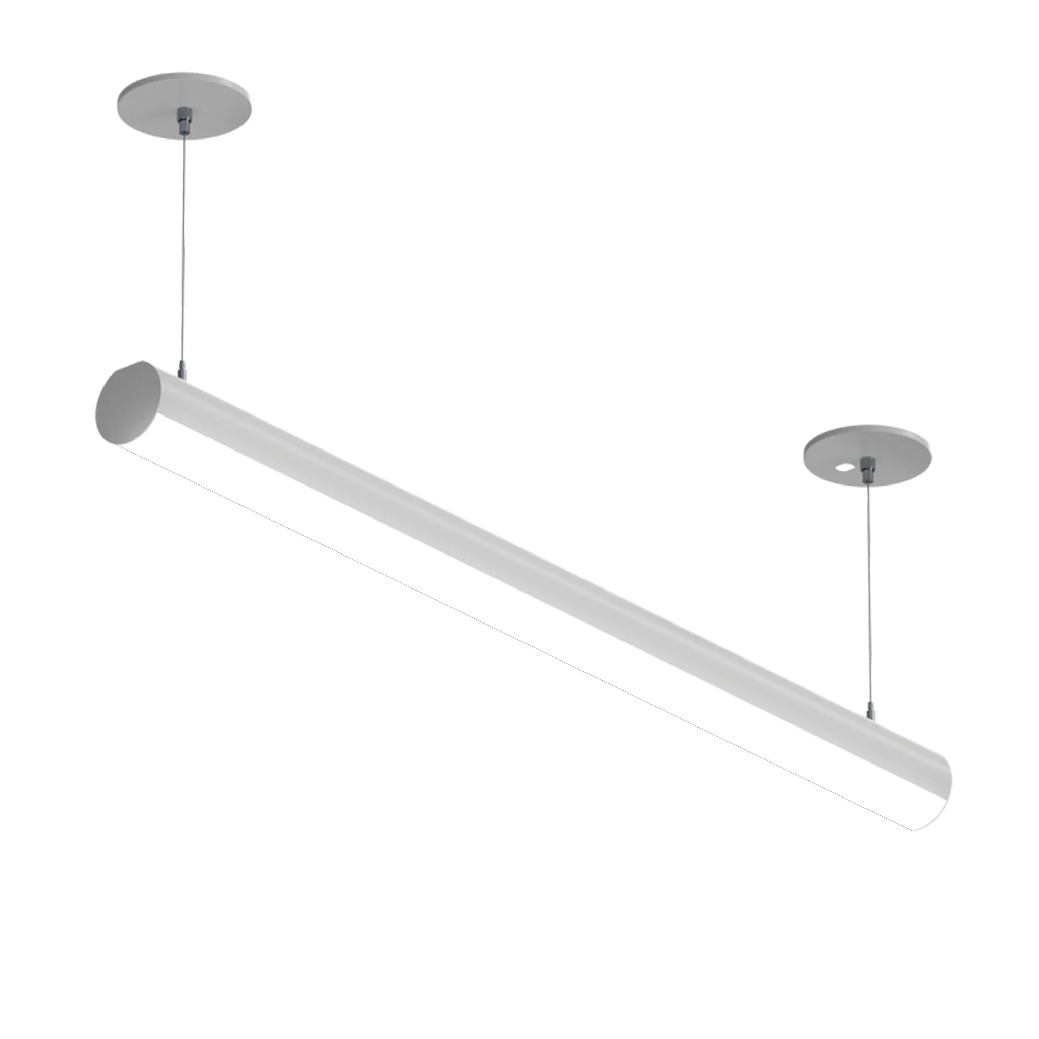 8 FT LED Suspended Linear Fixture G2, 9600 Lumen Max, 80W, CCT Selectable, 120-277V, White or Black Finish - Image 11