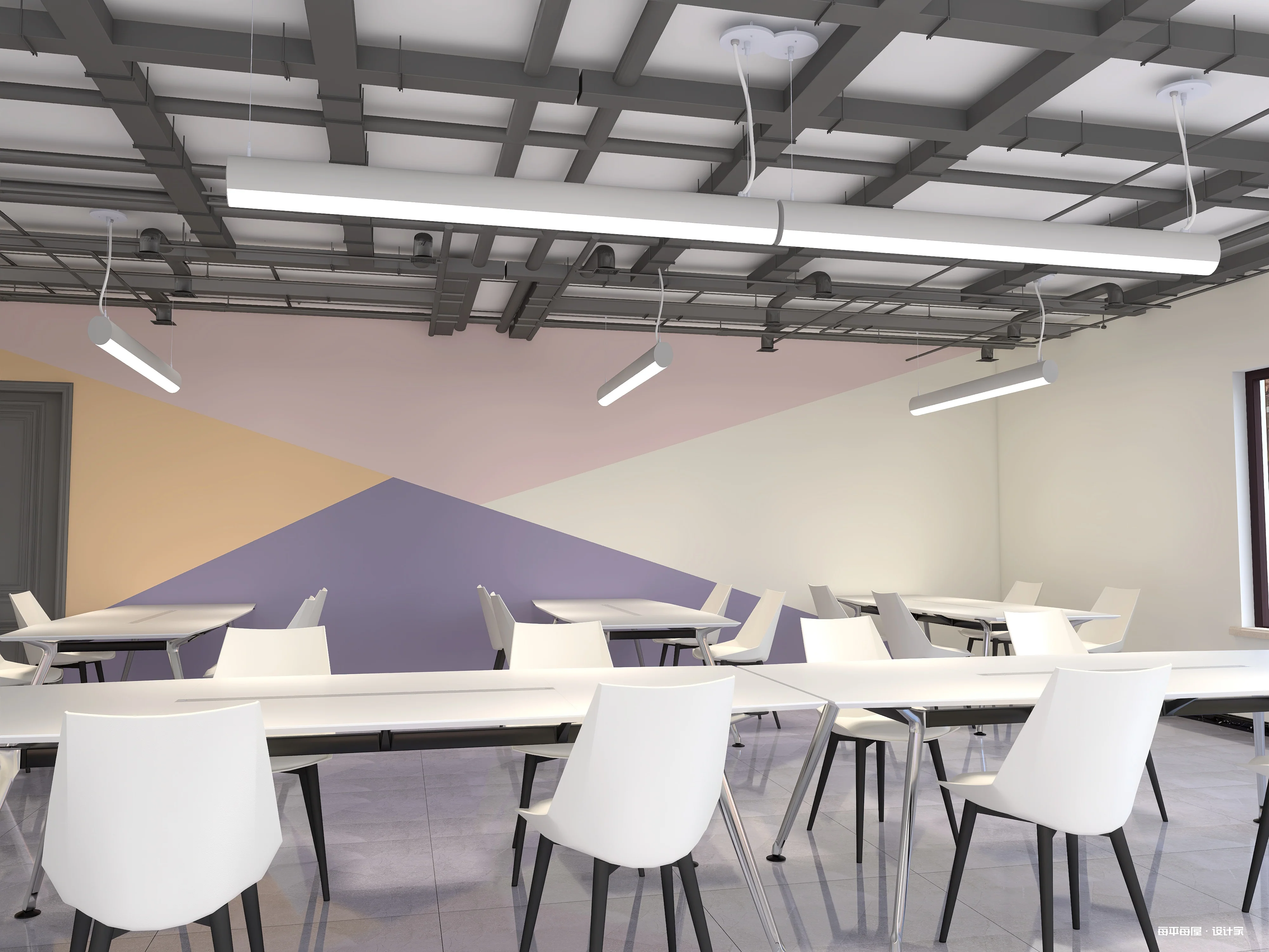 8 FT LED Suspended Linear Fixture G2, 9600 Lumen Max, 80W, CCT Selectable, 120-277V, White or Black Finish - Image 8
