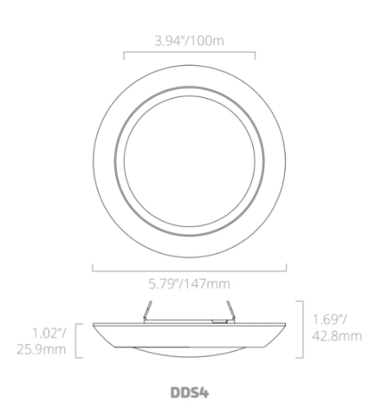8 Inch LED Disk Downlight, Surface Mount, 120V, CCT Selectable - Image 3