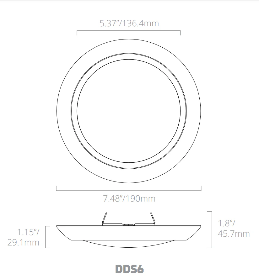 8 Inch LED Disk Downlight, Surface Mount, 120V, CCT Selectable - Image 4