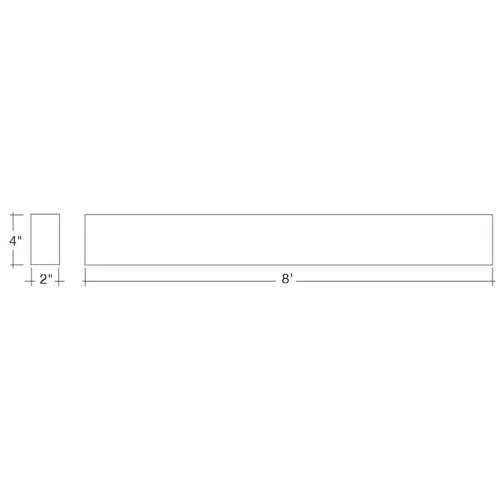 8FT Architectural Linear Downlight, 12000 Lumen Max, Wattage and CCT Selectable, 120-277V - Image 3