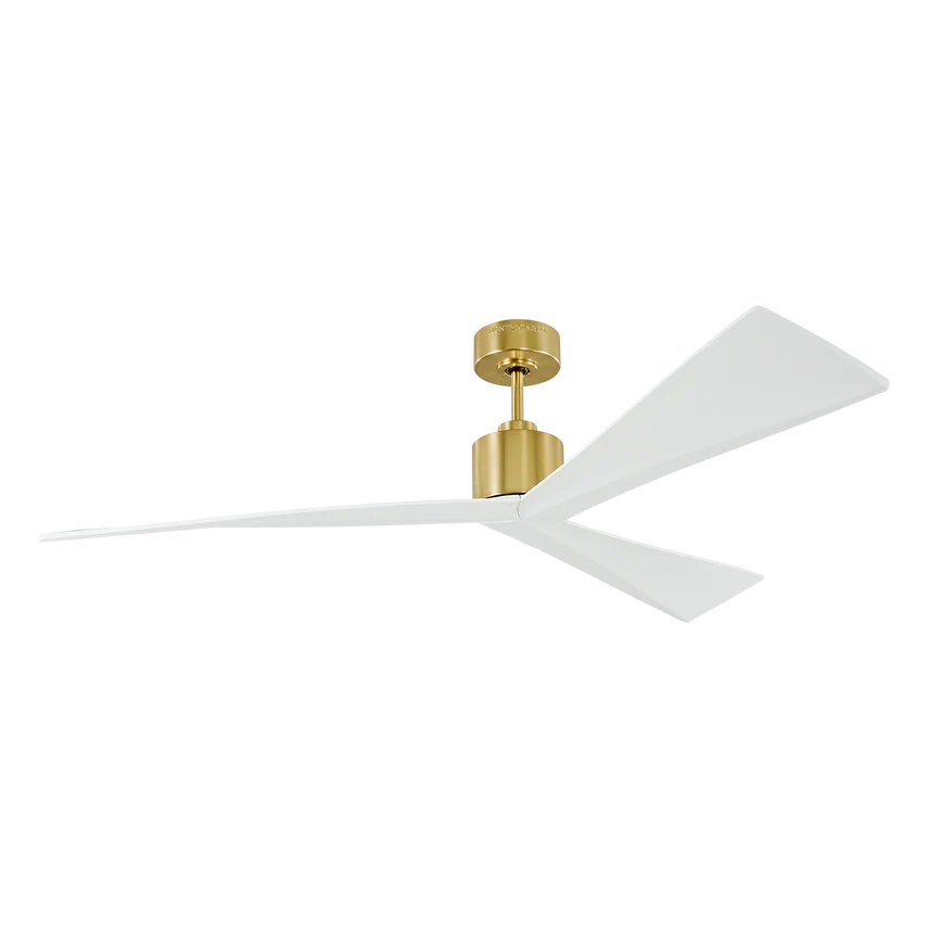 Adler 60" Ceiling Fan, 6 Speeds, Burnished Brass