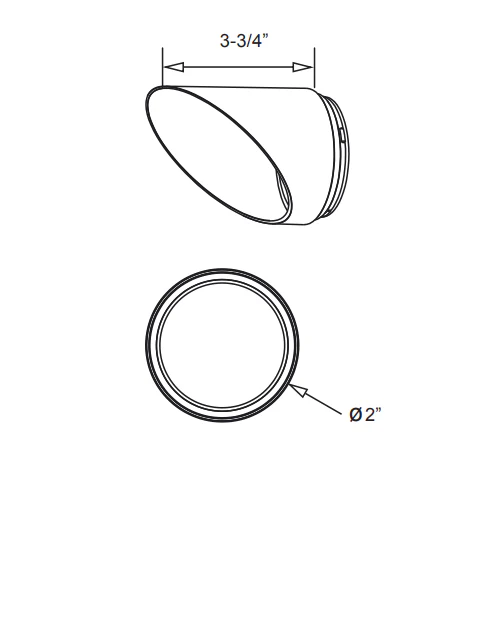 ATOM Series - Wall Wash Black Trim Ring - Image 2