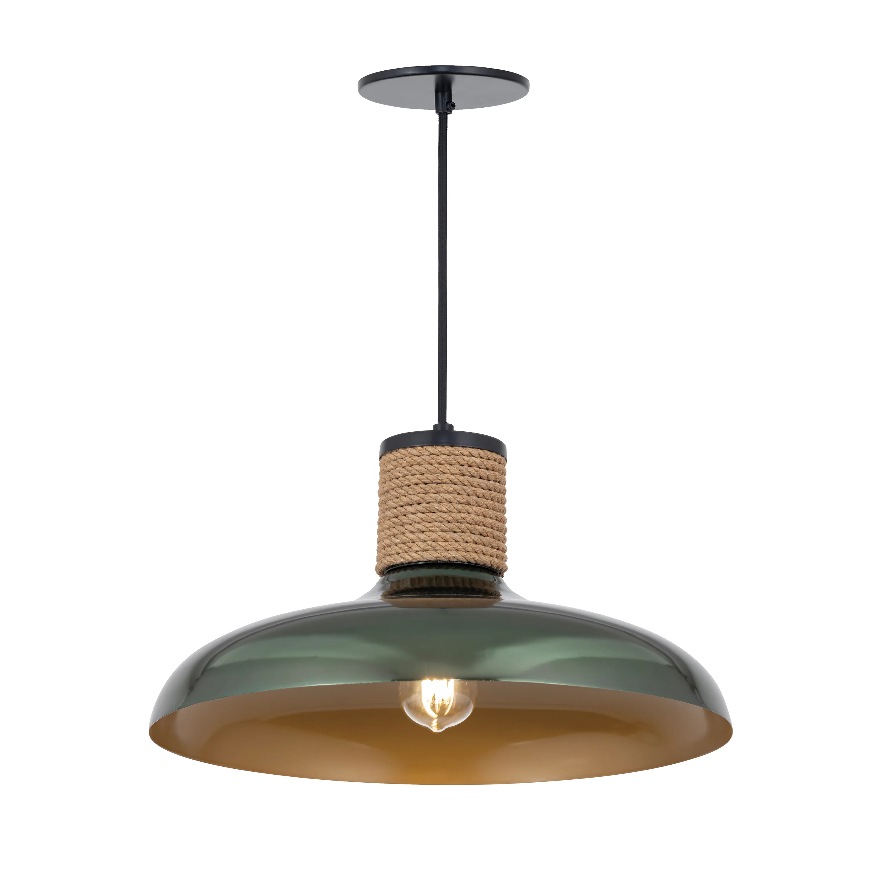 Bingham Large Pendant Light, Copper or June Bug Finish - Image 2