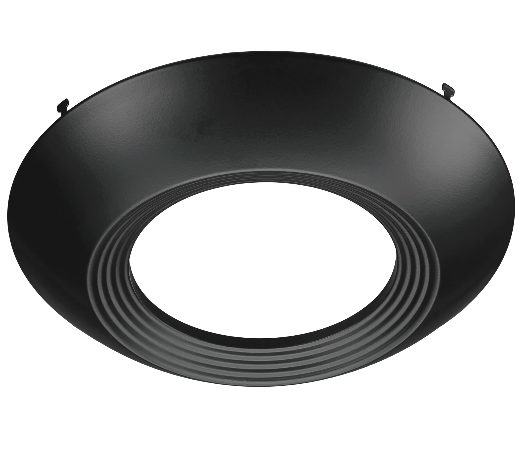 Black Trim for 7.5 Inch Flush Mount Disk Light with TwistFit Mounting System - Image 3