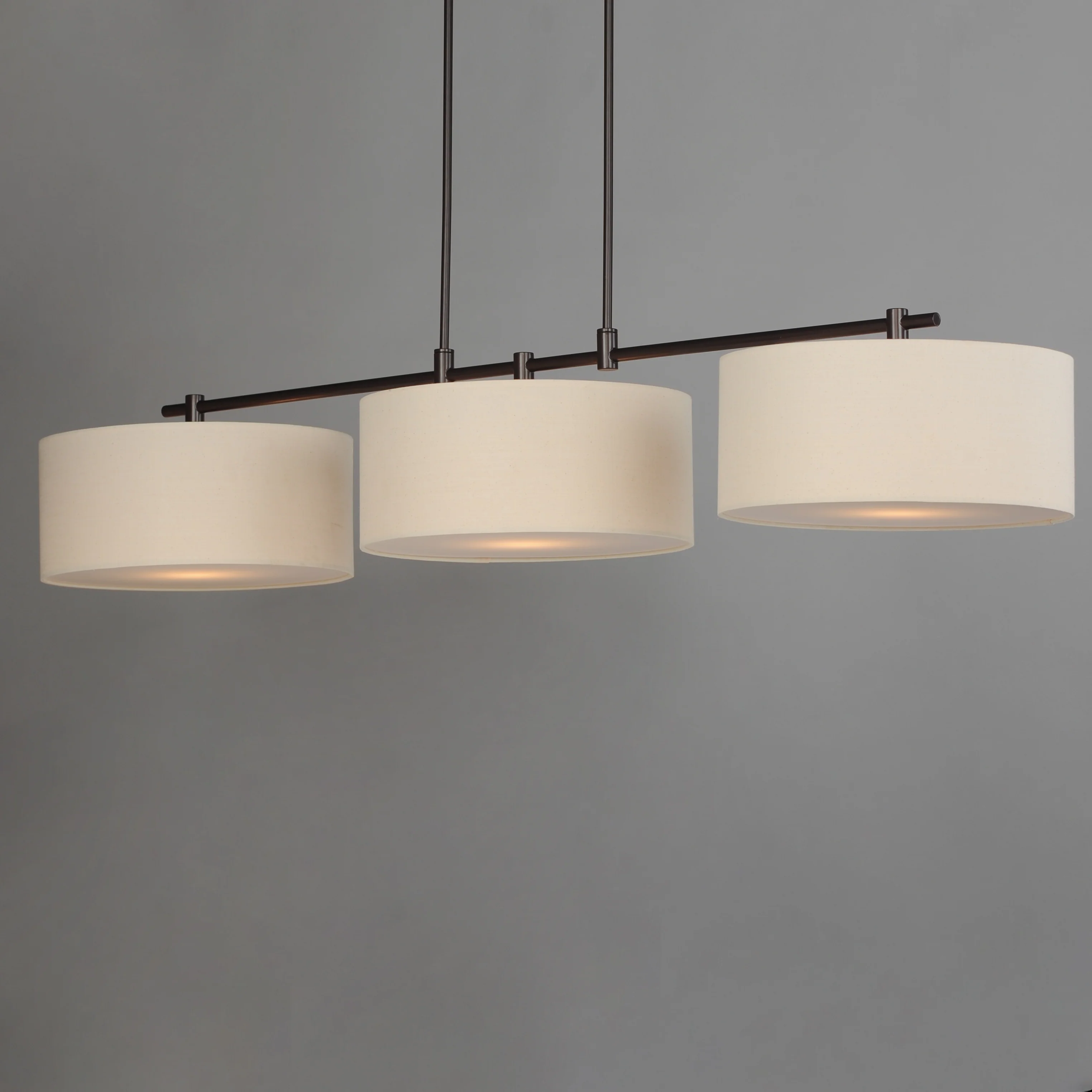 Bongo 3-Light Pendant, Natural Aged Brass, Oil Rubbed Bronze or Satin Nickel Finish - Image 9