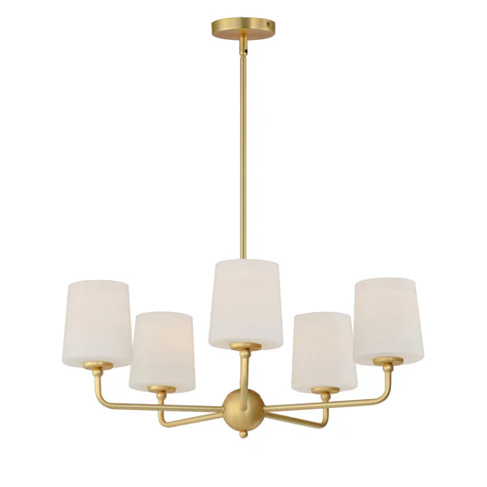 Bristol 5-Light Chandelier (Available in Anthracite, Satin Brass, or Satin Nickel) - Image 2