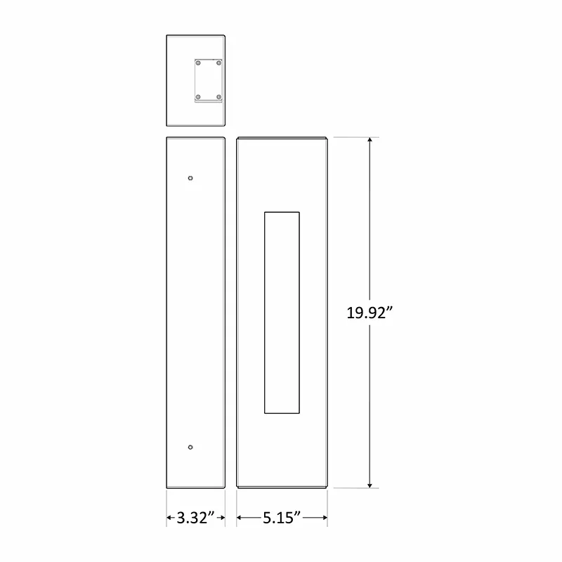 Crest LED Wall Sconces, 3000K, 4000K, or 5000K, 100-277V, Bronze Finish - Image 2