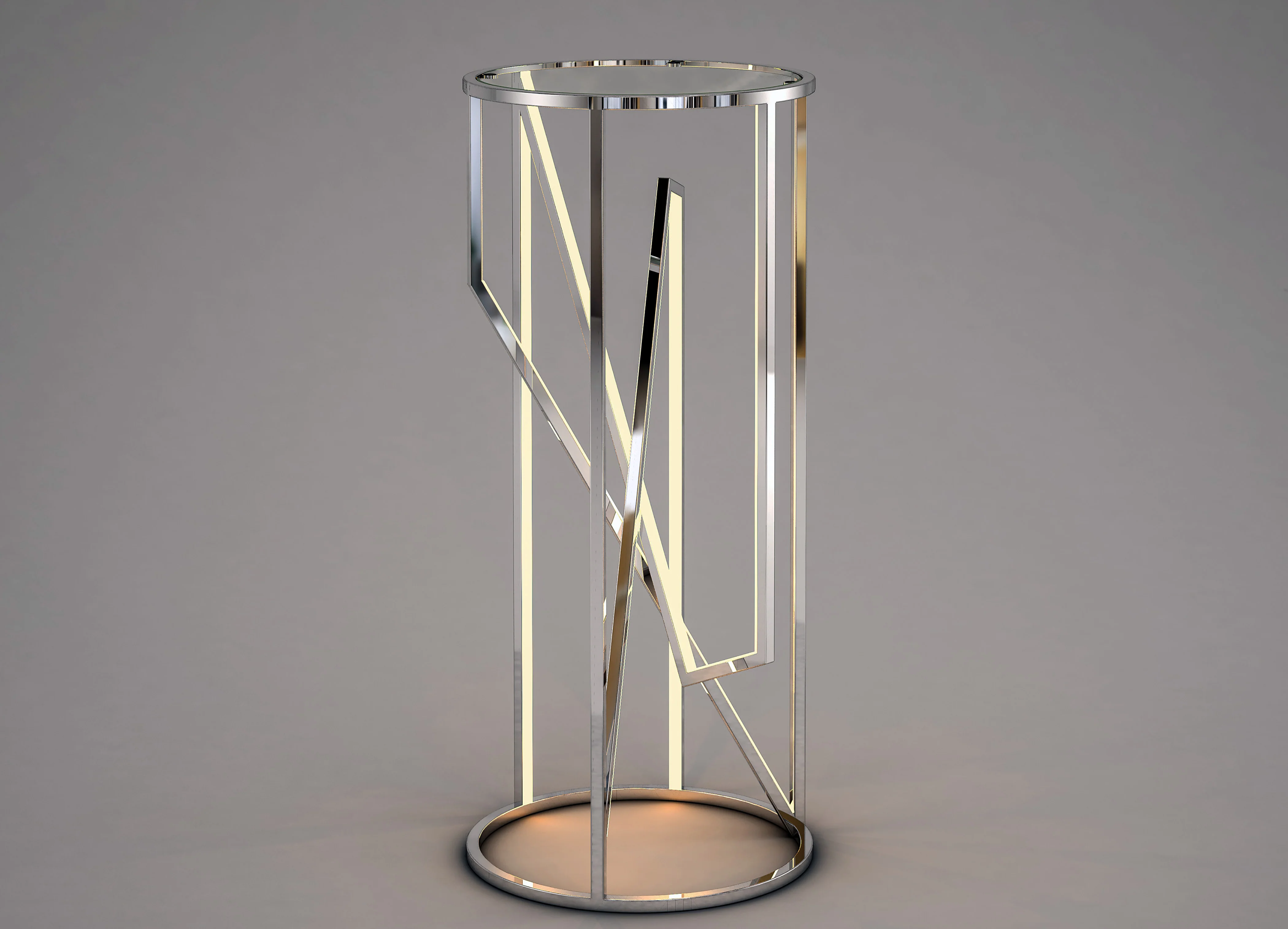 Trapezoid LED Accent Table - Image 3