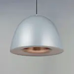 Fungo LED Pendant, 1,080 Lumens, 12W, 3000K CCT, 120V, Black/Satin Brass, Dark Grey/Coffee, or Satin Nickel/Black Finish - Image 4