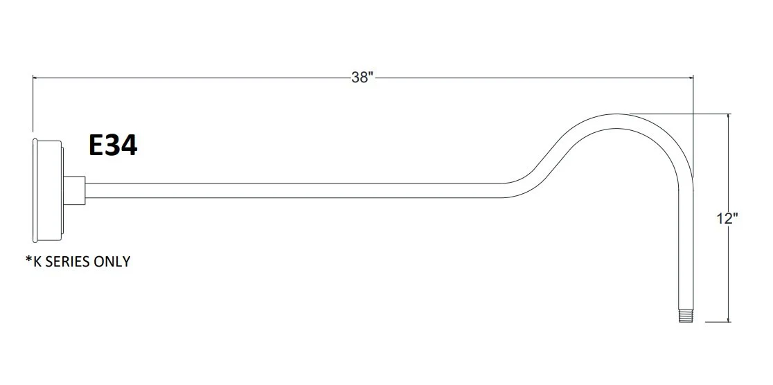K2 Series LED Sign Light, Multiple Finishes and Mounting Arms Available - Image 5