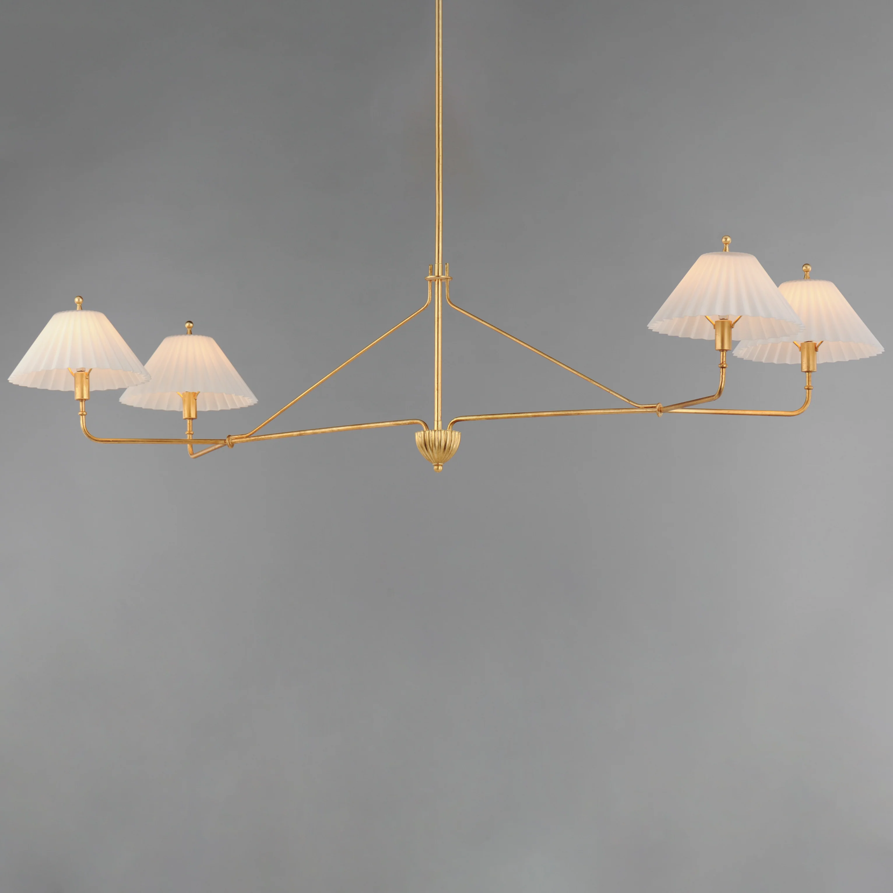 Kismet 4-Light Linear Pendant, Gold Leaf - Image 3